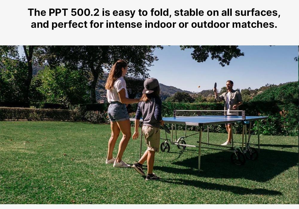 DEFAULT Outdoor Table Tennis Table PPT 500.2 - Blue, No Color, large image number 19