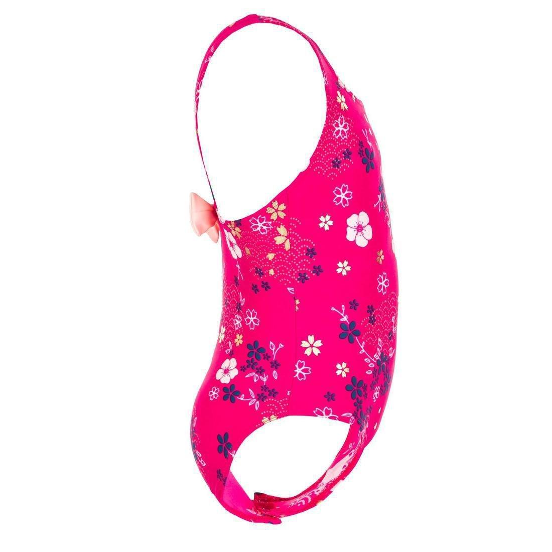 Baby Girl's One-Piece Swimsuit - Animal Print, Pink, , large image number 5