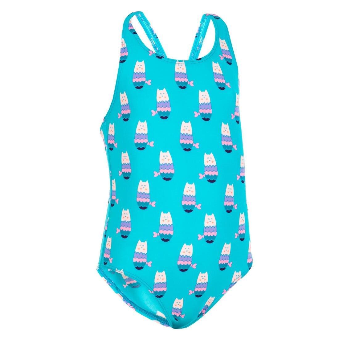 Baby Girl's One-Piece Swimsuit - Animal Print, Pink, , large image number 9