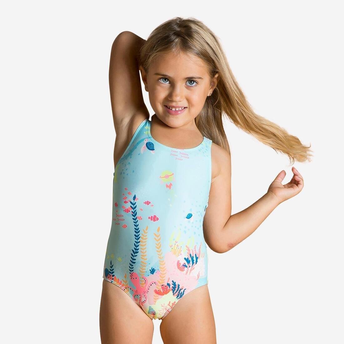 Baby Girl's One-Piece Swimsuit - Animal Print, Pink, , large image number 13