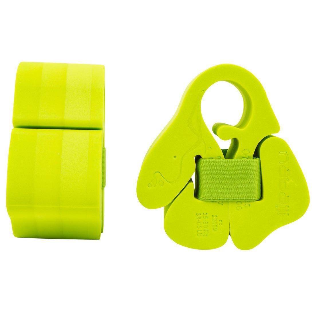 NABAIJI - Swimming Foam Armbands With Elasticated Strap For Kids, Green