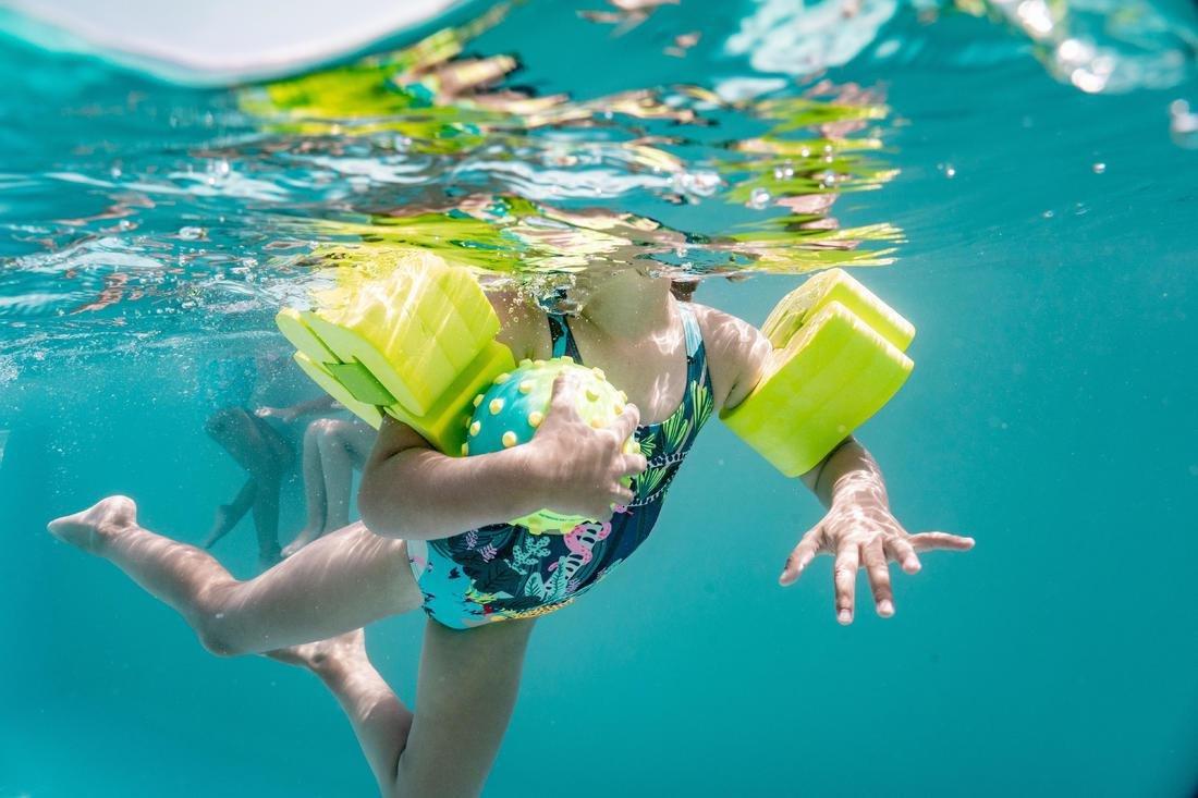 Swimming Foam Armbands With Elasticated Strap For Kids, Green, No Color, large image number 5