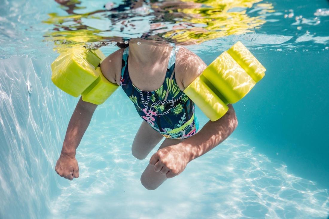 Swimming Foam Armbands With Elasticated Strap For Kids, Green, No Color, large image number 6