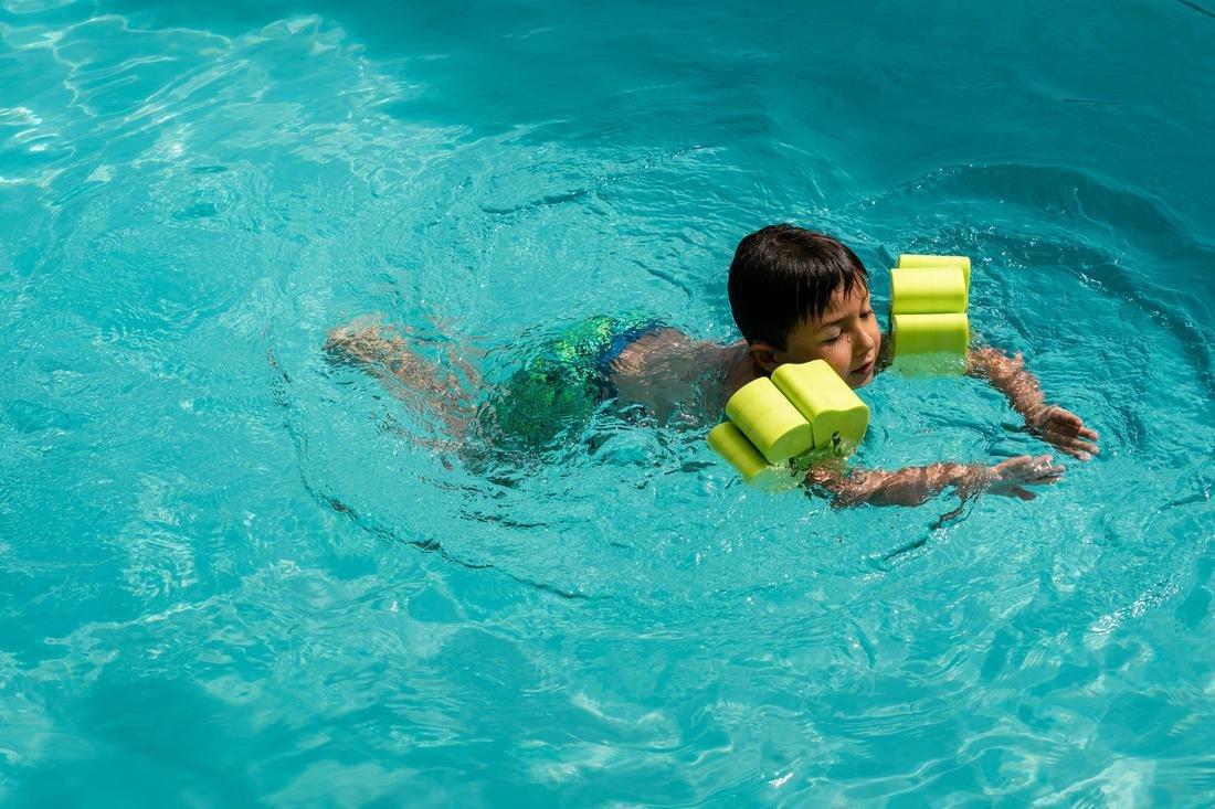 Swimming Foam Armbands With Elasticated Strap For Kids, Green, No Color, large image number 7