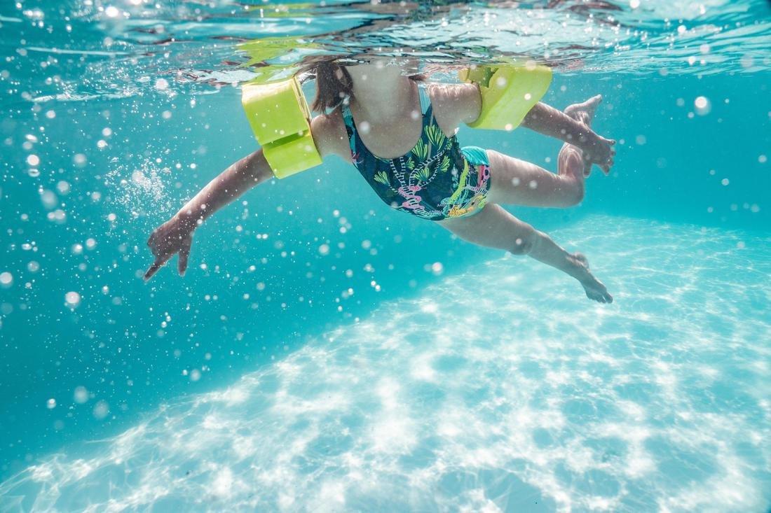 Swimming Foam Armbands With Elasticated Strap For Kids, Green, No Color, large image number 9