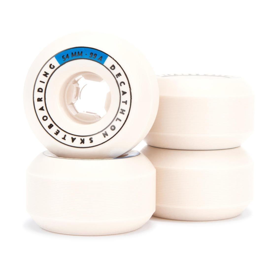 99A Conical Skateboard Wheels 4-Pack, Ivory/ Grey, No Color, large image number 2
