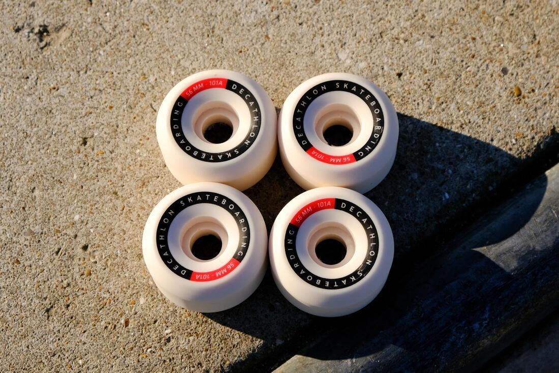 99A Conical Skateboard Wheels - 4-Pack, Ivory / Grey, 5401_000, large image number 10