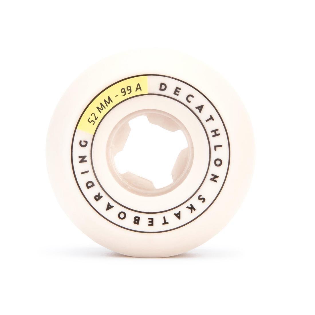 99A Conical Skateboard Wheels 4-Pack, Ivory/ Grey, No Color, large image number 1