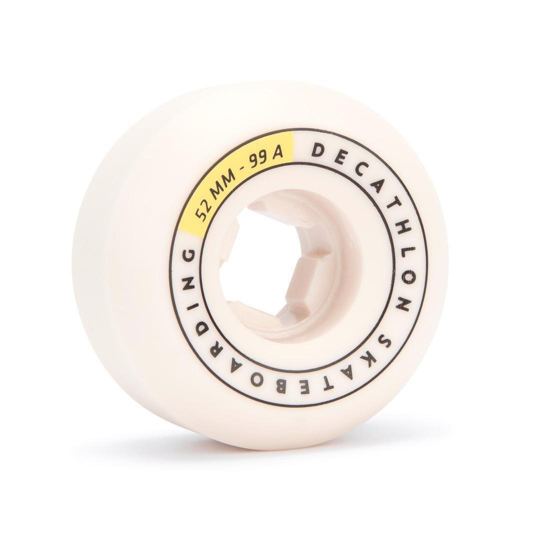 99A Conical Skateboard Wheels 4-Pack, Ivory/ Grey, No Color, large image number 2