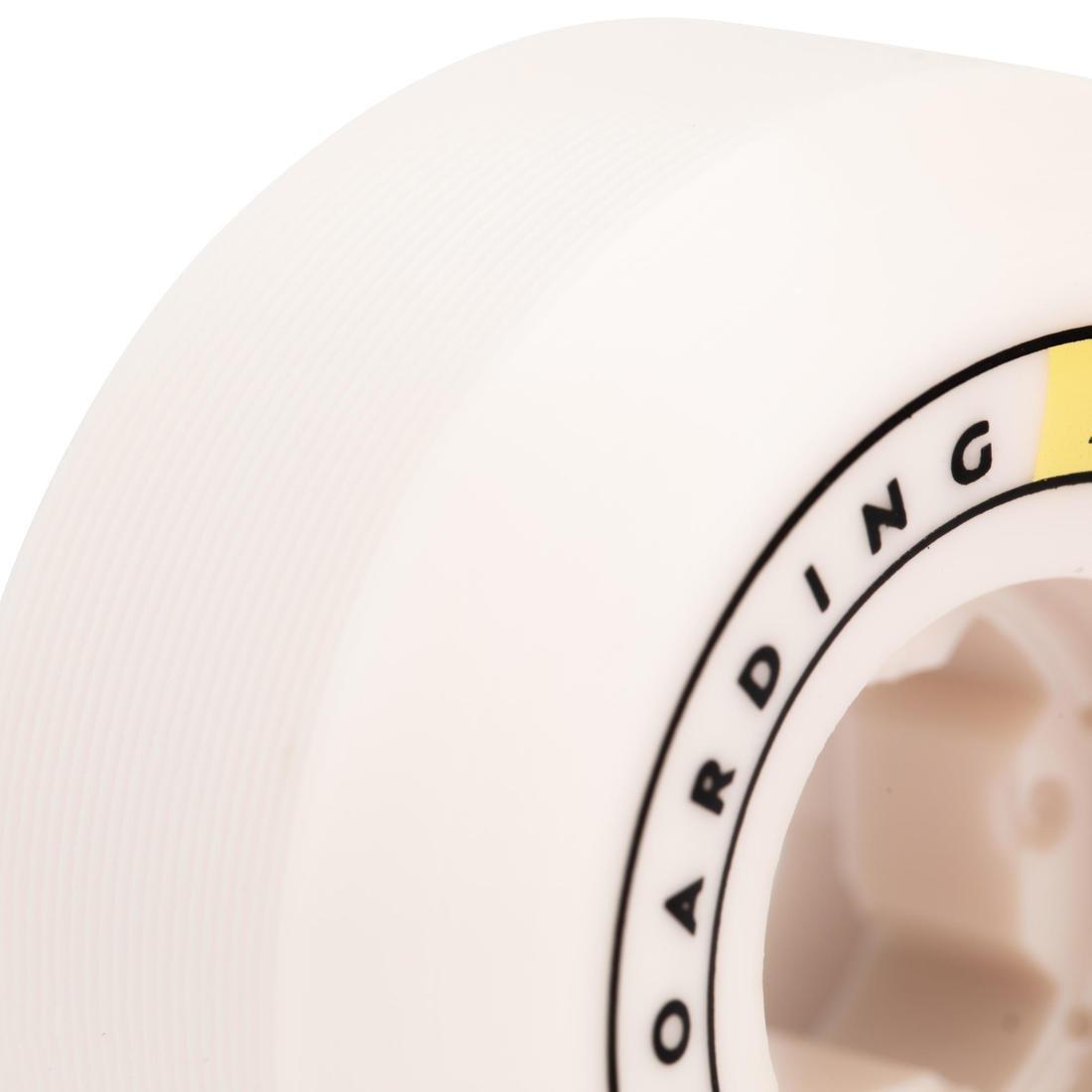99A Conical Skateboard Wheels 4-Pack, Ivory/ Grey, No Color, large image number 4
