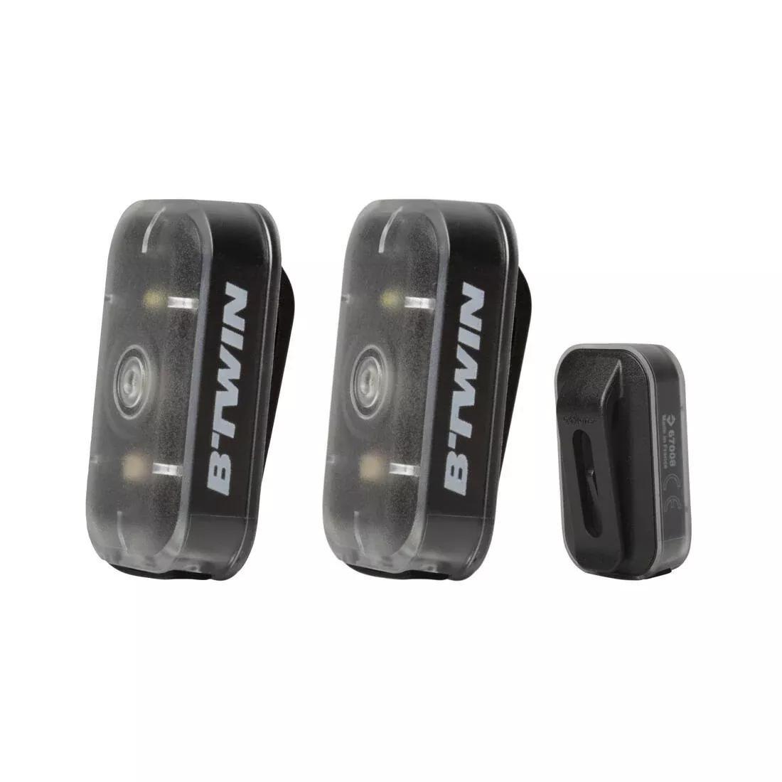 Front/Rear Led Bike Light Set St 500 USB - Black, No Color, large image number 9
