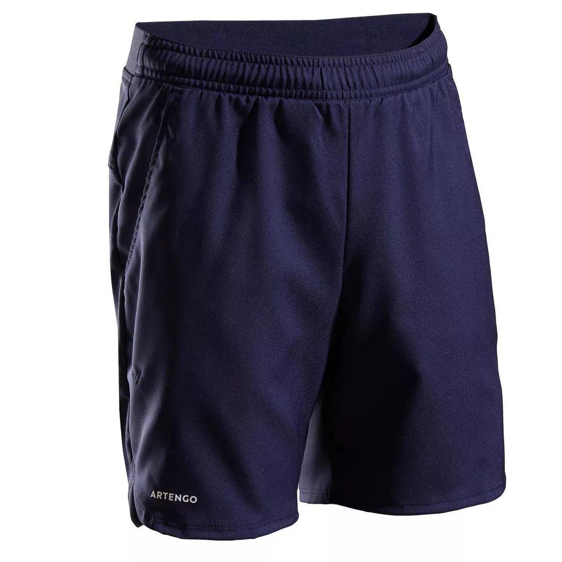 Kids Boys Tennis Shorts - TSH500, Navy, No Color, large image number 1