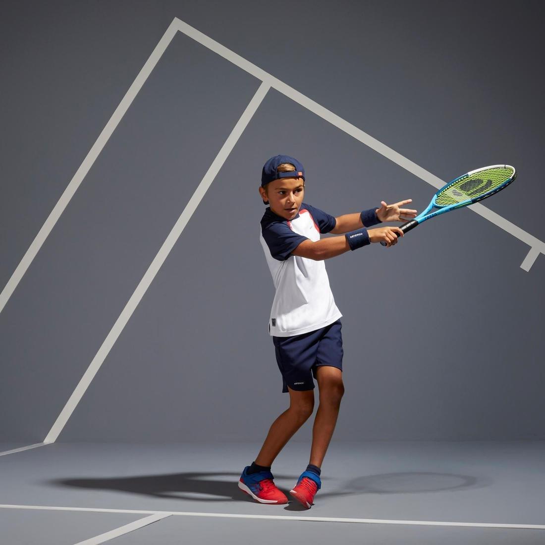 Kids Boys Tennis Shorts - TSH500, Navy, No Color, medium