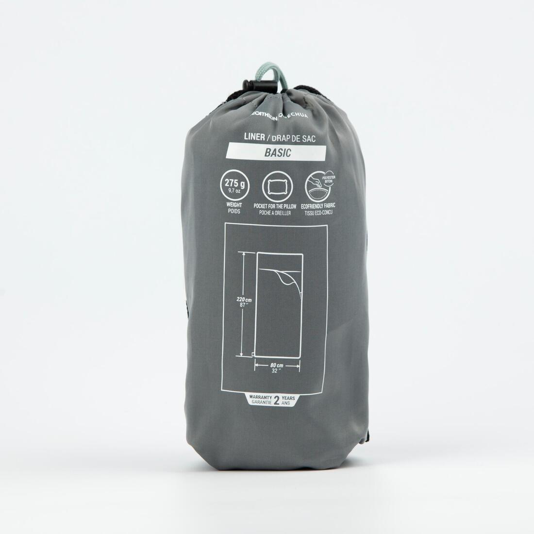 Basic Polyester Bag Liner For Sleeping Bag, Grey, No Color, large image number 2