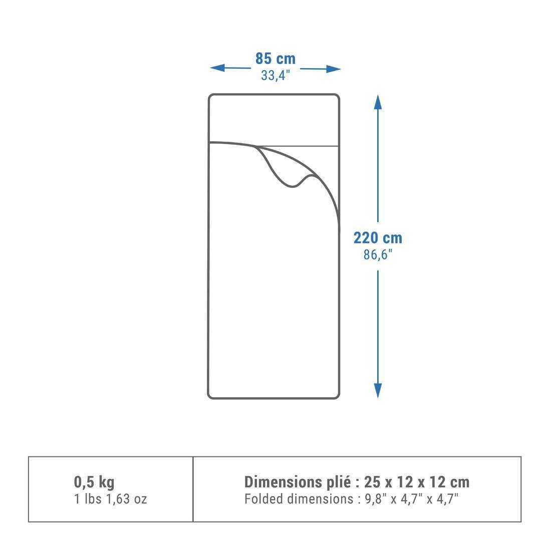 Comfort Cotton Bag Liner For Sleeping Bag, Brown, No Color, medium