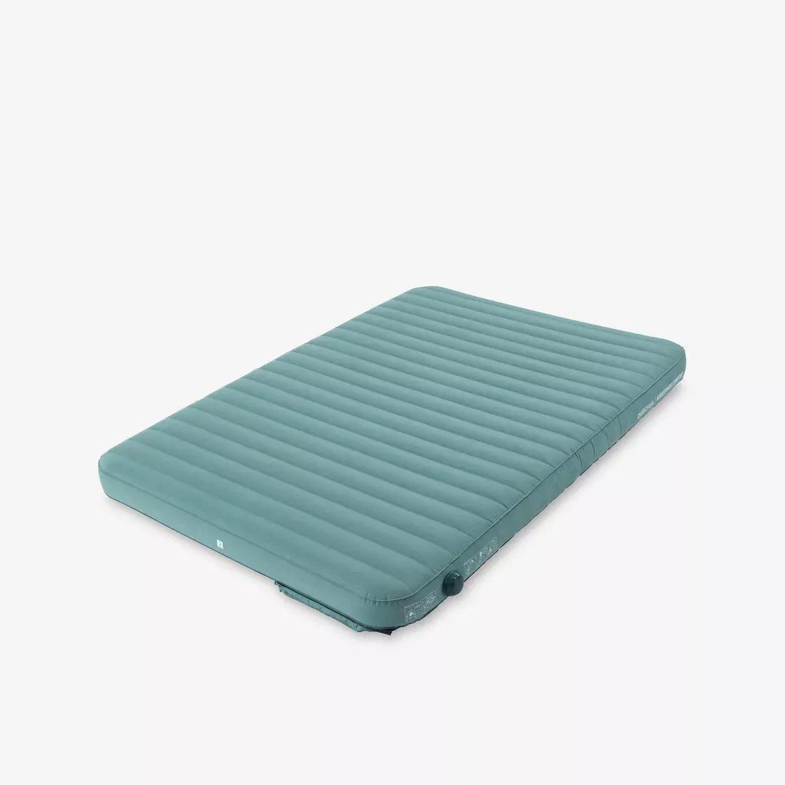Inflatable Camping Mattress - Air Seconds Comfort 140 Cm - 2 Person, Green, No Color, medium