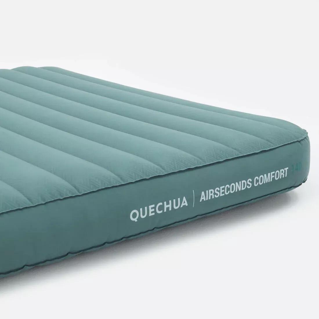 Inflatable Camping Mattress - Air Seconds Comfort 140 Cm - 2 Person, Green, No Color, large image number 3