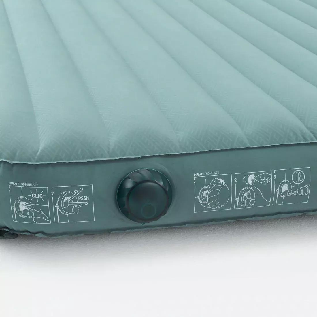 Inflatable Camping Mattress - Air Seconds Comfort 140 Cm - 2 Person, Green, No Color, large image number 7
