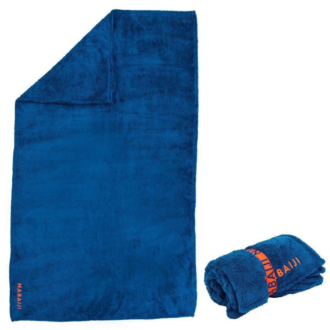 Ultra-Soft Microfibre Towel, Blue, No Color, large image number 0