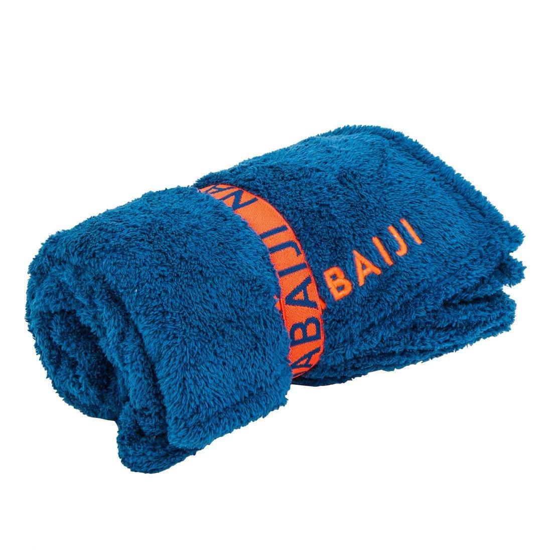 Ultra-Soft Microfibre Towel, Blue, No Color, large image number 3