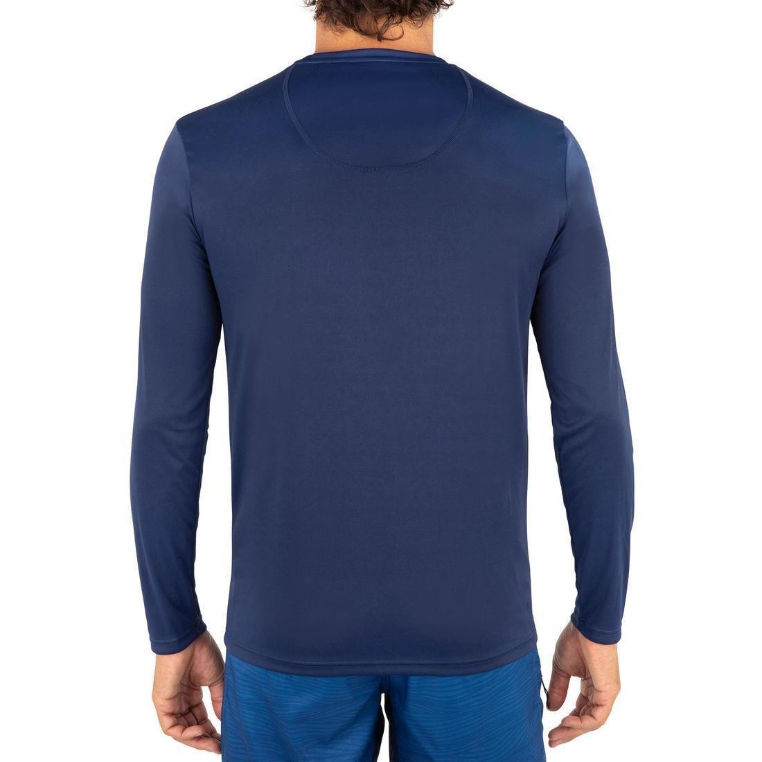 Men's Surfing long-sleeve Anti-UV Water T-Shirt, Galaxy Blue, No Color, large image number 2