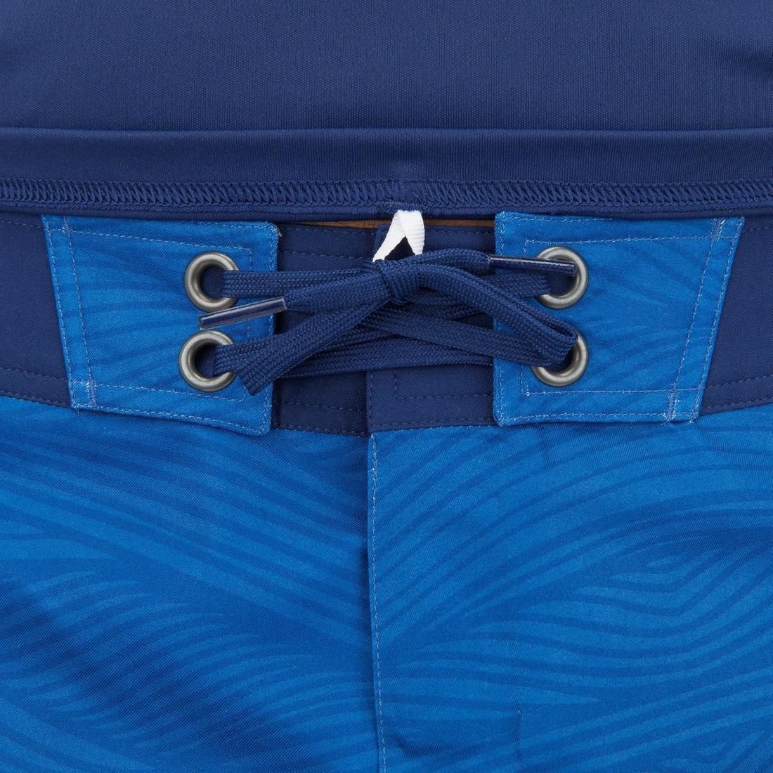 Men's Surfing long-sleeve Anti-UV Water T-Shirt, Galaxy Blue, No Color, large image number 4