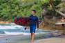 OLAIAN - Mens SurfingLong-Sleeve Anti-Uv Water T-Shirt, Galaxy Blue