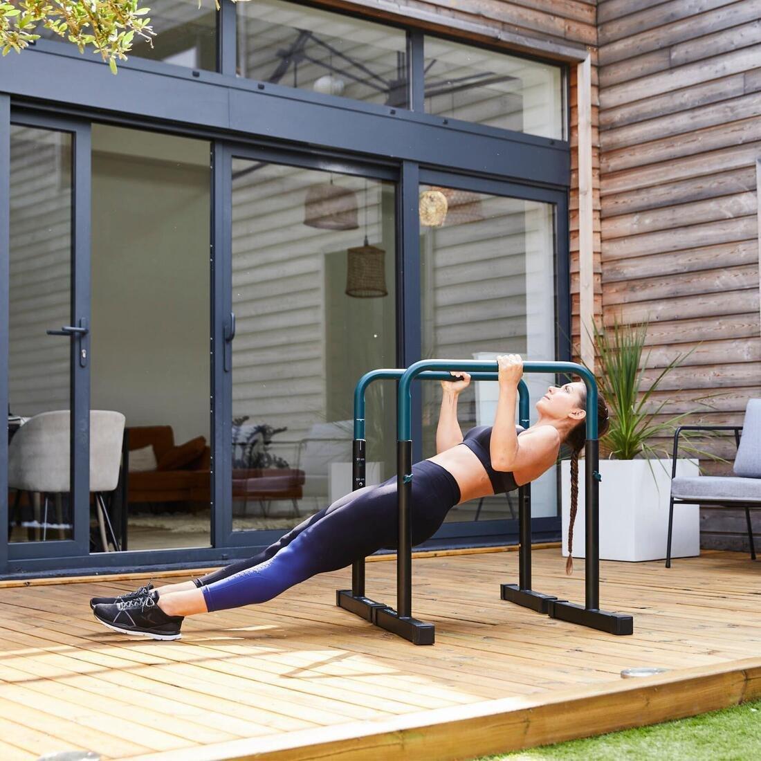 Adjustable Dip Bar Training Station 100, Black, No Color, large image number 10