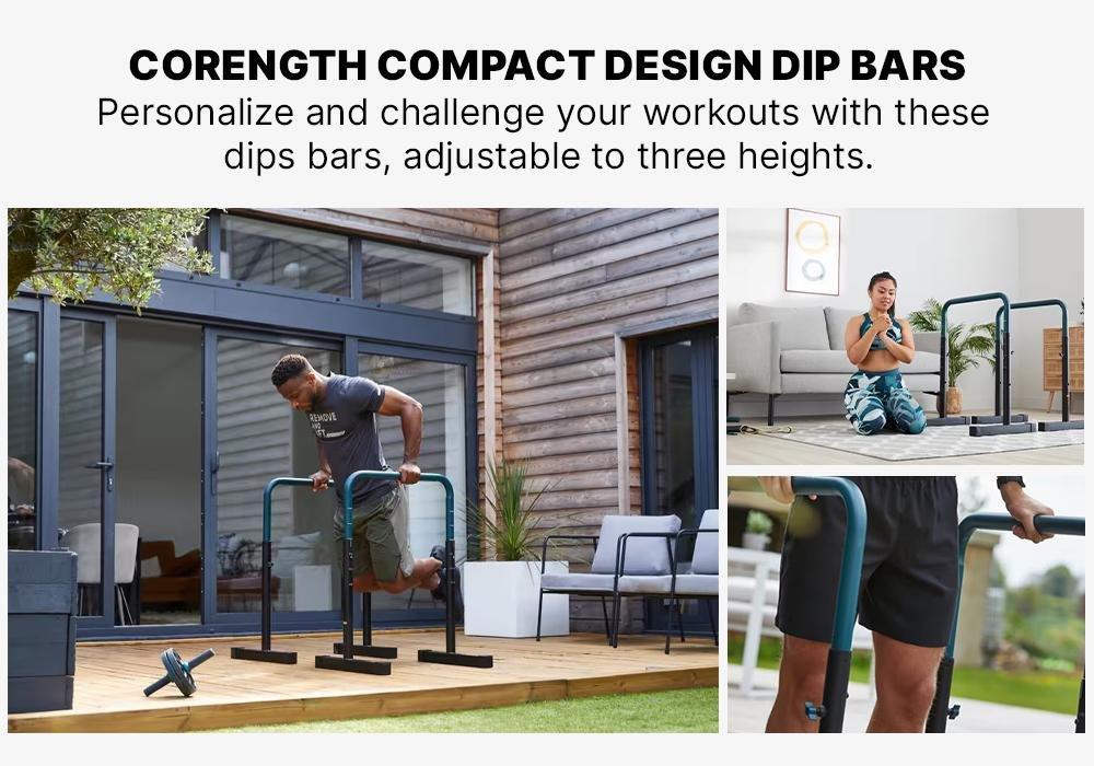 Adjustable Dip Bar Training Station 100, Black, No Color, large image number 18