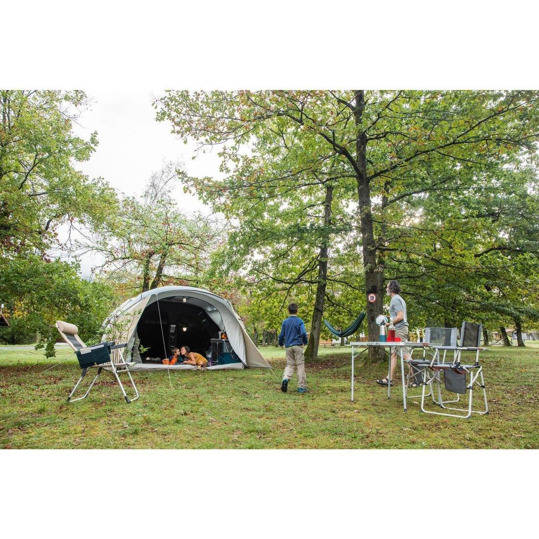 Inflatable Camping Tent - Air Seconds 5.2 - 5 People - 2 Inner Tubes, Beige, No Color, medium
