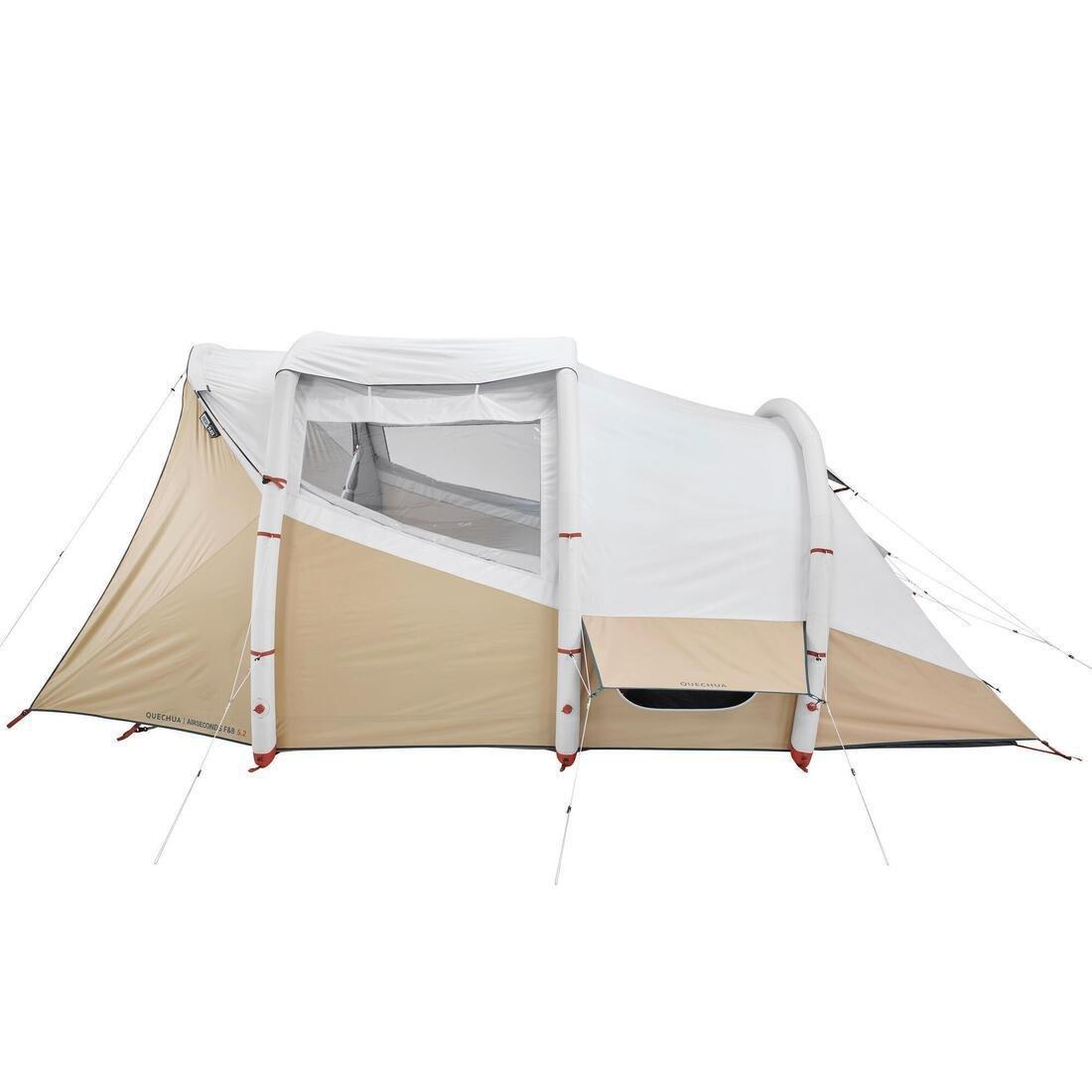 Inflatable Camping Tent - Air Seconds 5.2 - 5 People - 2 Inner Tubes, Beige, No Color, large image number 11