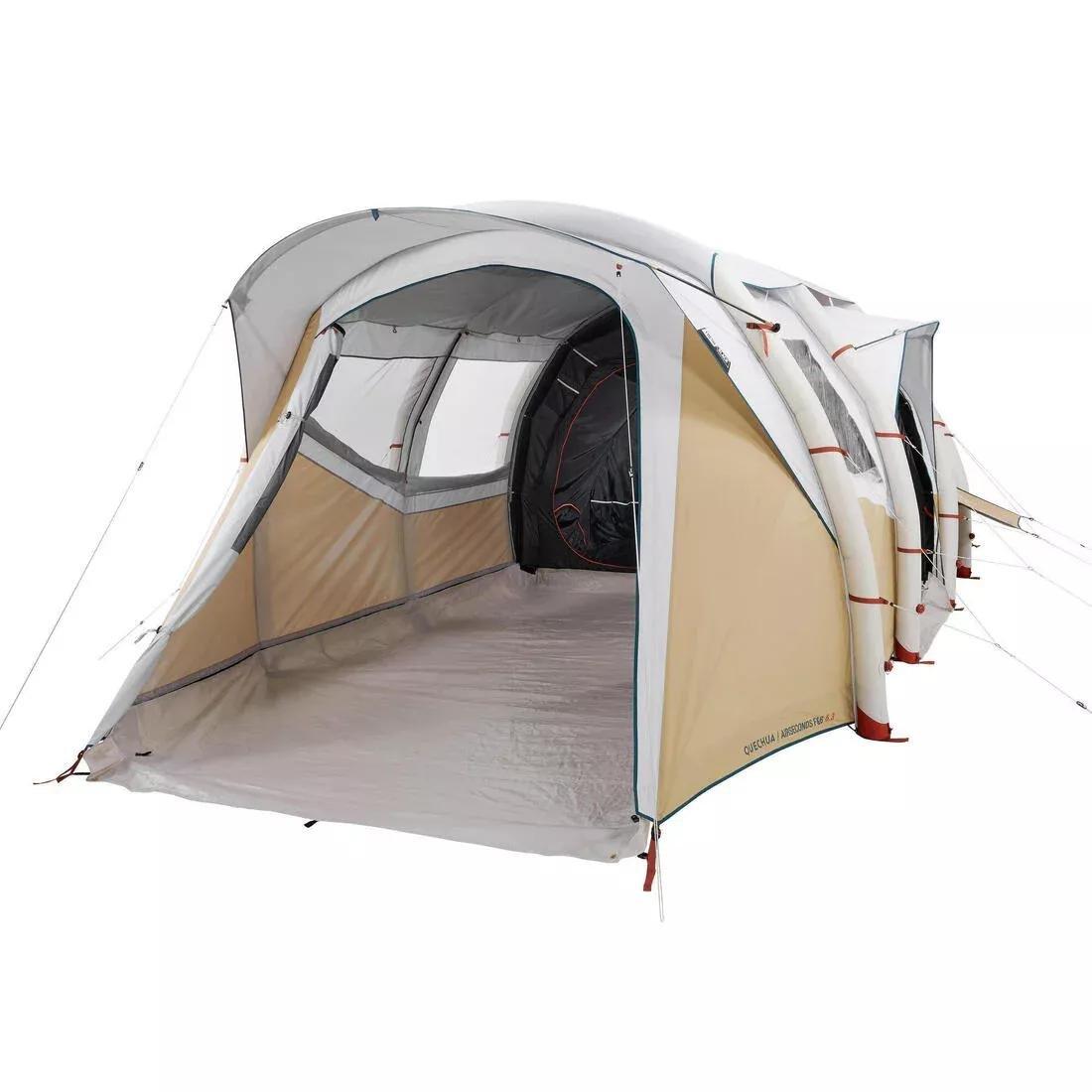 Inflatable Six-Person Tent, Black, No Color, large image number 0