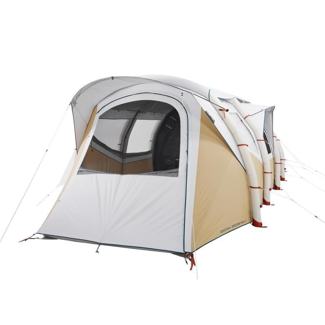Inflatable Six-Person Tent, Black, No Color, large image number 3