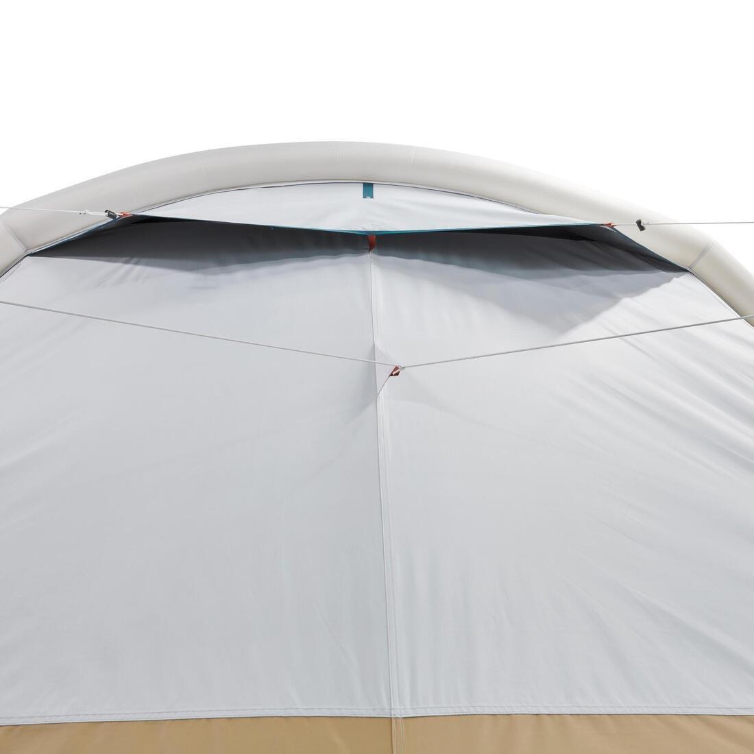QUECHUA - Inflatable Six-Person Tent, Black