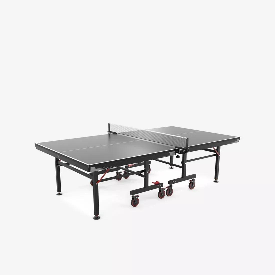 Compact Indoor Competition Table Tennis Table Ttt 930 Ittf, Black, No Color, large image number 0