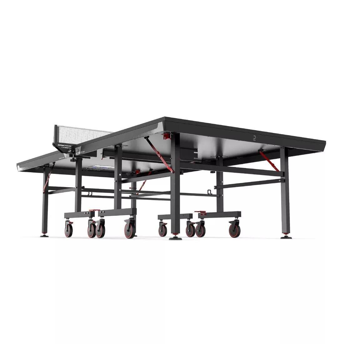 Compact Indoor Competition Table Tennis Table TTT 930 ITTF, Black, No Color, large image number 3