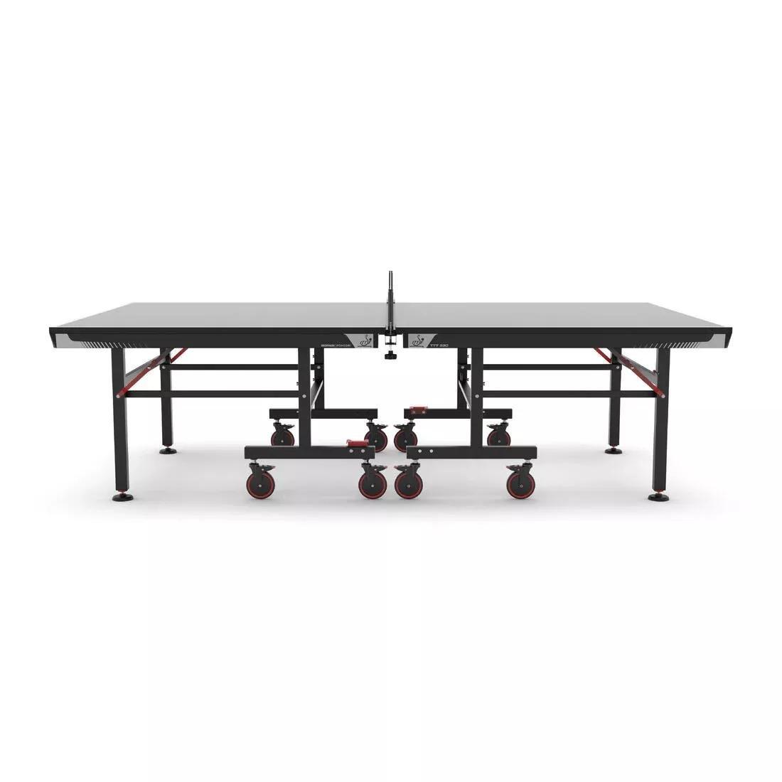 Compact Indoor Competition Table Tennis Table TTT 930 ITTF, Black, No Color, large image number 4