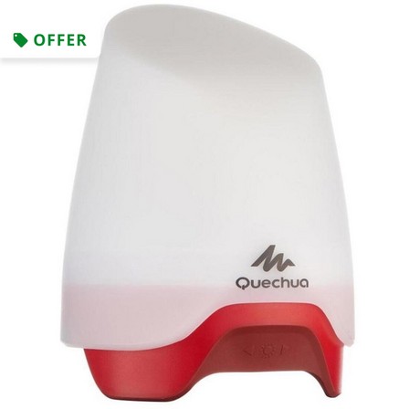 QUECHUA - Camping Lamp - Bl200 Rechargeable, Red