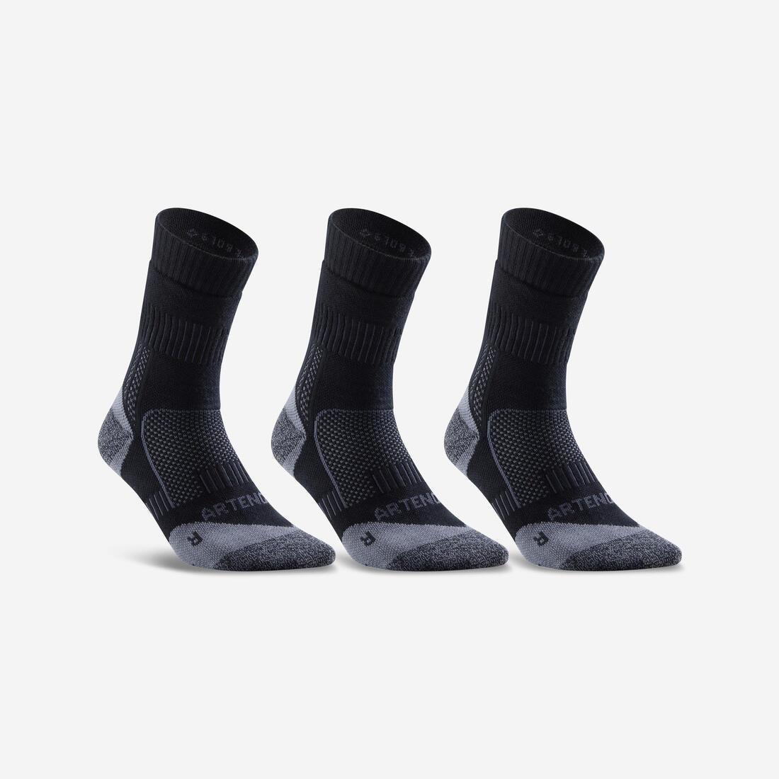 BLACK High Sports Socks RS 900 Tri-Pack - Black/Grey, 5401_000, large image number 0