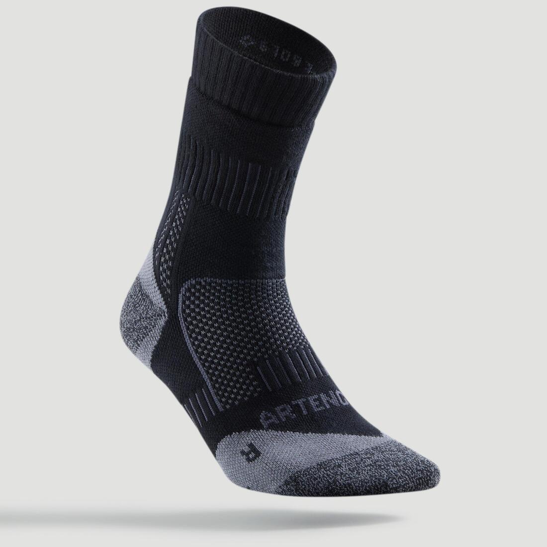 BLACK High Sports Socks RS 900 Tri-Pack - Black/Grey, 5401_000, large image number 1
