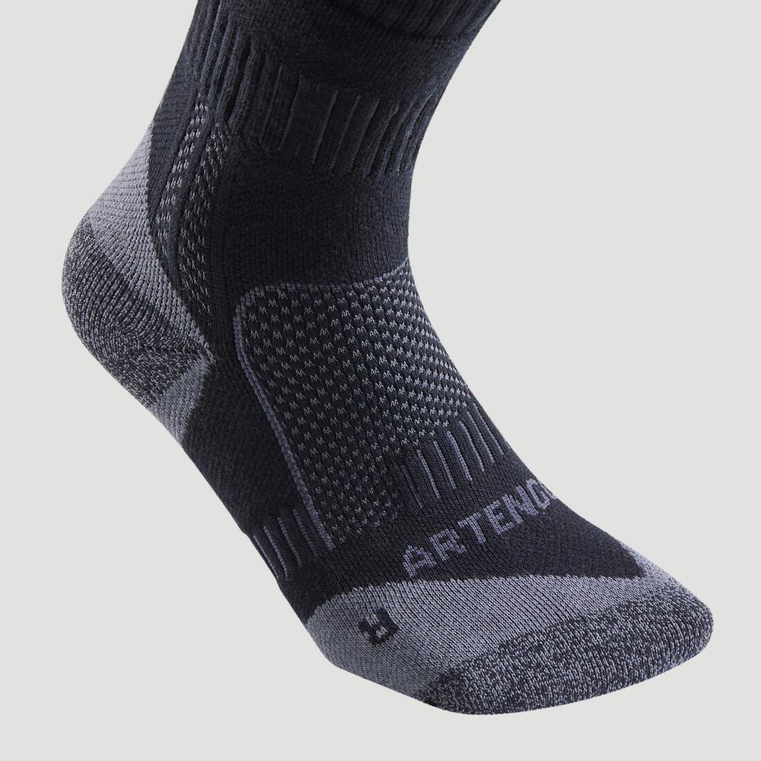 BLACK High Sports Socks RS 900 Tri-Pack - Black/Grey, 5401_000, large image number 4