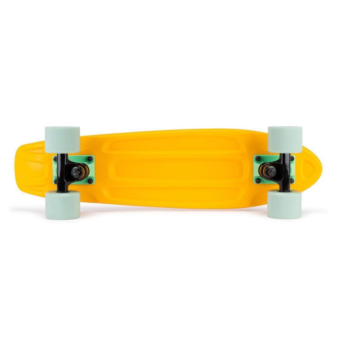 Cruiser Skateboard Yamba 100 - Coral, Yellow, No Color, large image number 5