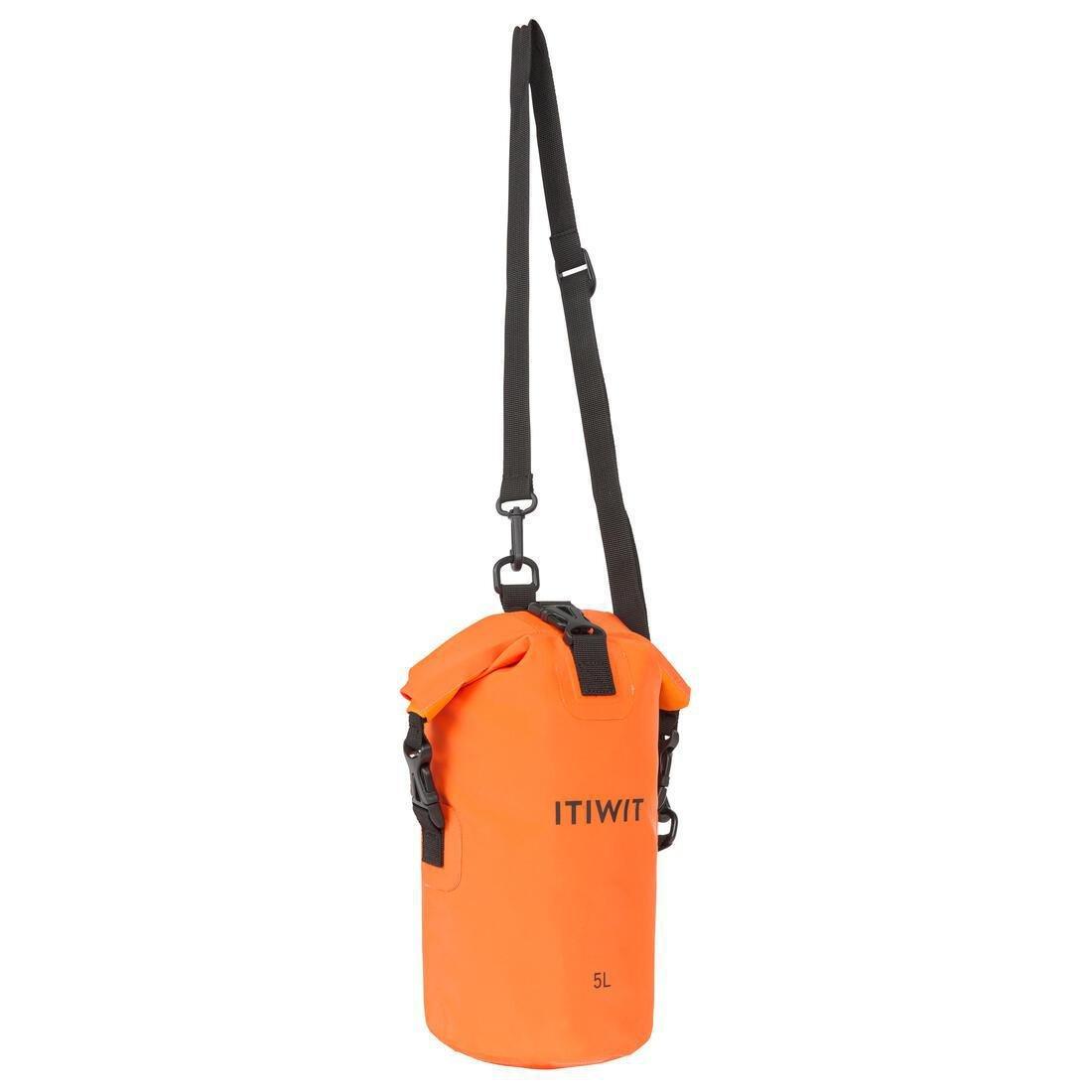 PAPAYA ORANGE WATERPROOF DRY BAG 5 L, No Color, large image number 1