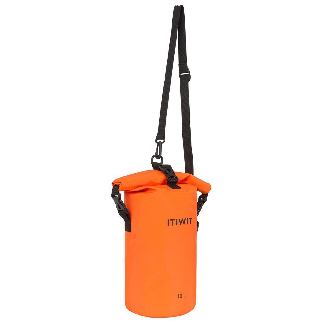 Waterproof Dry Bag - 10L, Orange, No Color, large image number 0