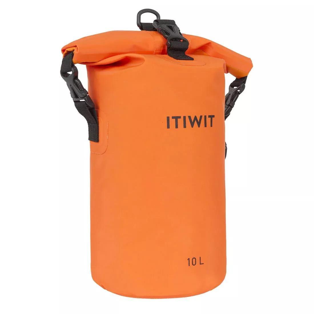 Waterproof Dry Bag - 10L, Orange, No Color, large image number 1