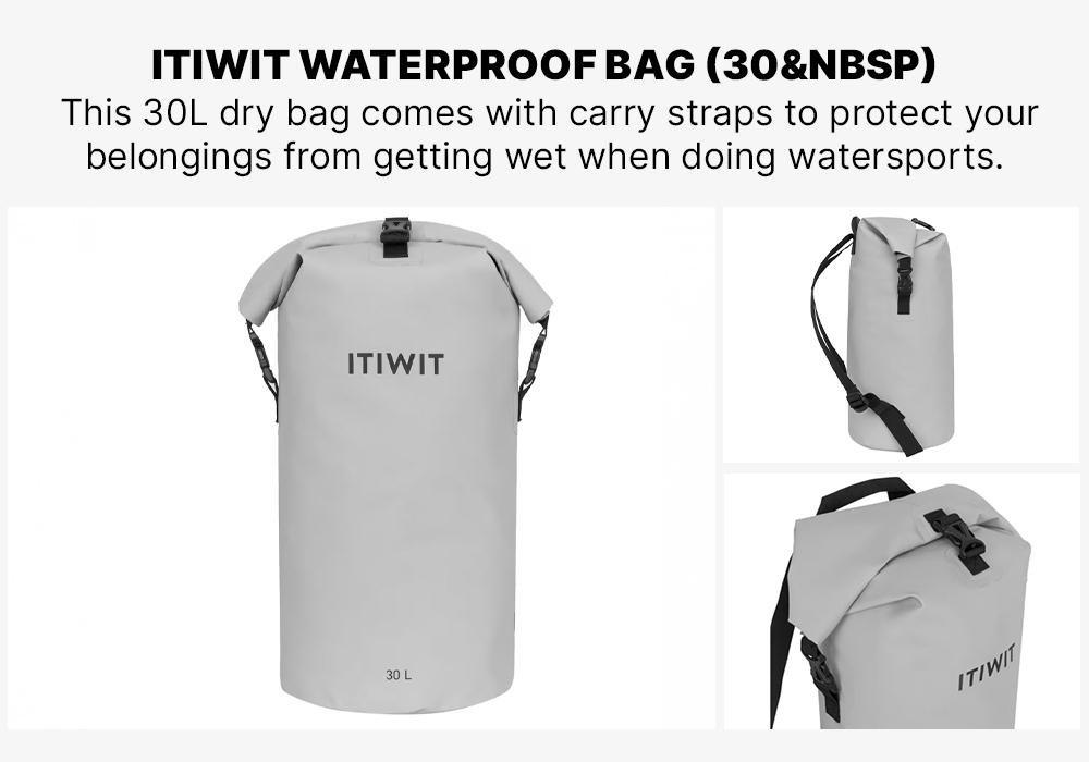 SILVER GREY Waterproof Bag IPX6 30L, No Color, large image number 18