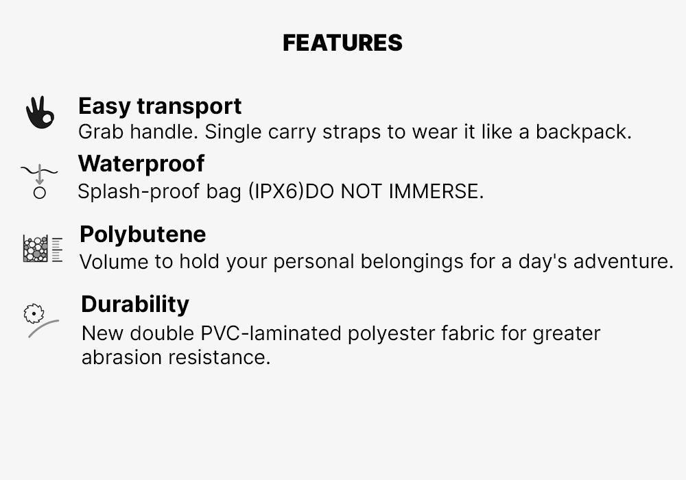 PAPAYA ORANGE Waterproof Bag IPX6 30L, No Color, large image number 15