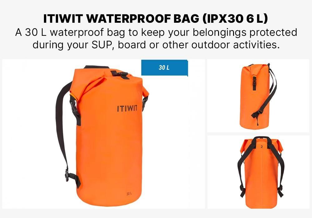 PAPAYA ORANGE Waterproof Bag IPX6 30L, No Color, large image number 18