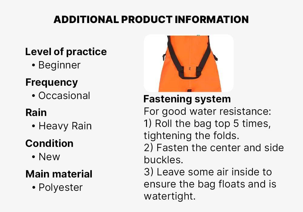 VITAMIN ORANGE Waterproof bag IPX6 40 L, No Color, medium