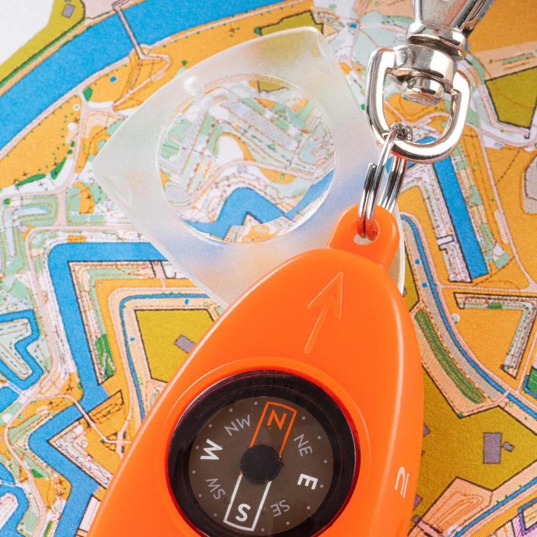 Multi-Purpose Whistle And Orienteering Compass - 50, Orange, No Color, large image number 3